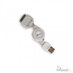 Cabo de dados USB Retrátil para Iphone 3 / 4 / Ipod 1.5m COD:9927